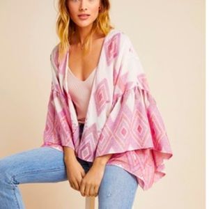 Reserved Anthropologie pink cardigan